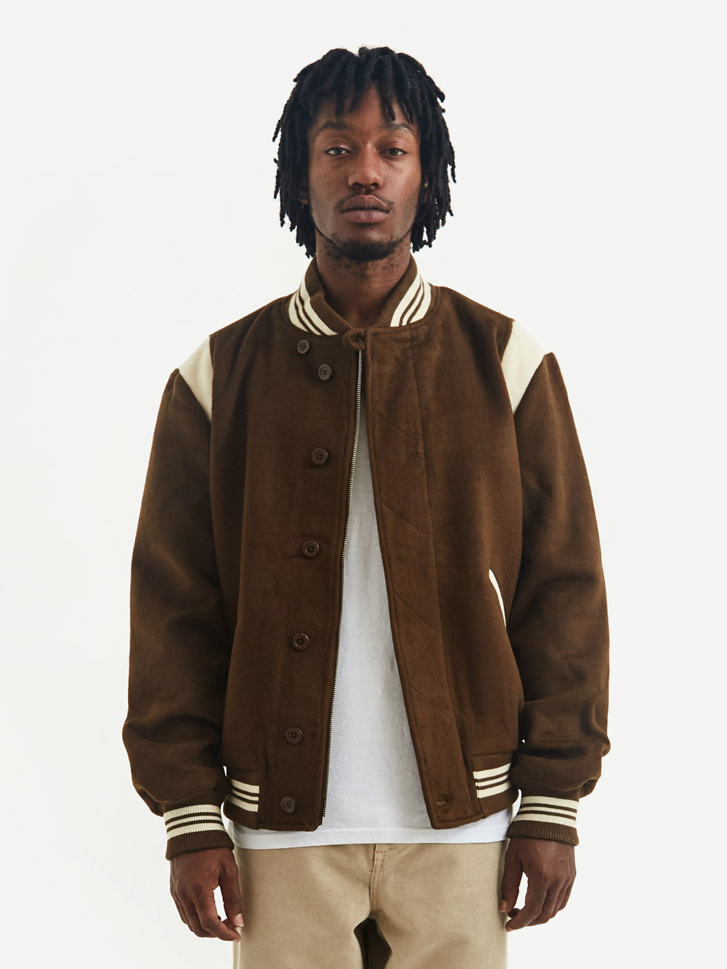 Pop Trading Company Varsity Jacket - Rain Drum