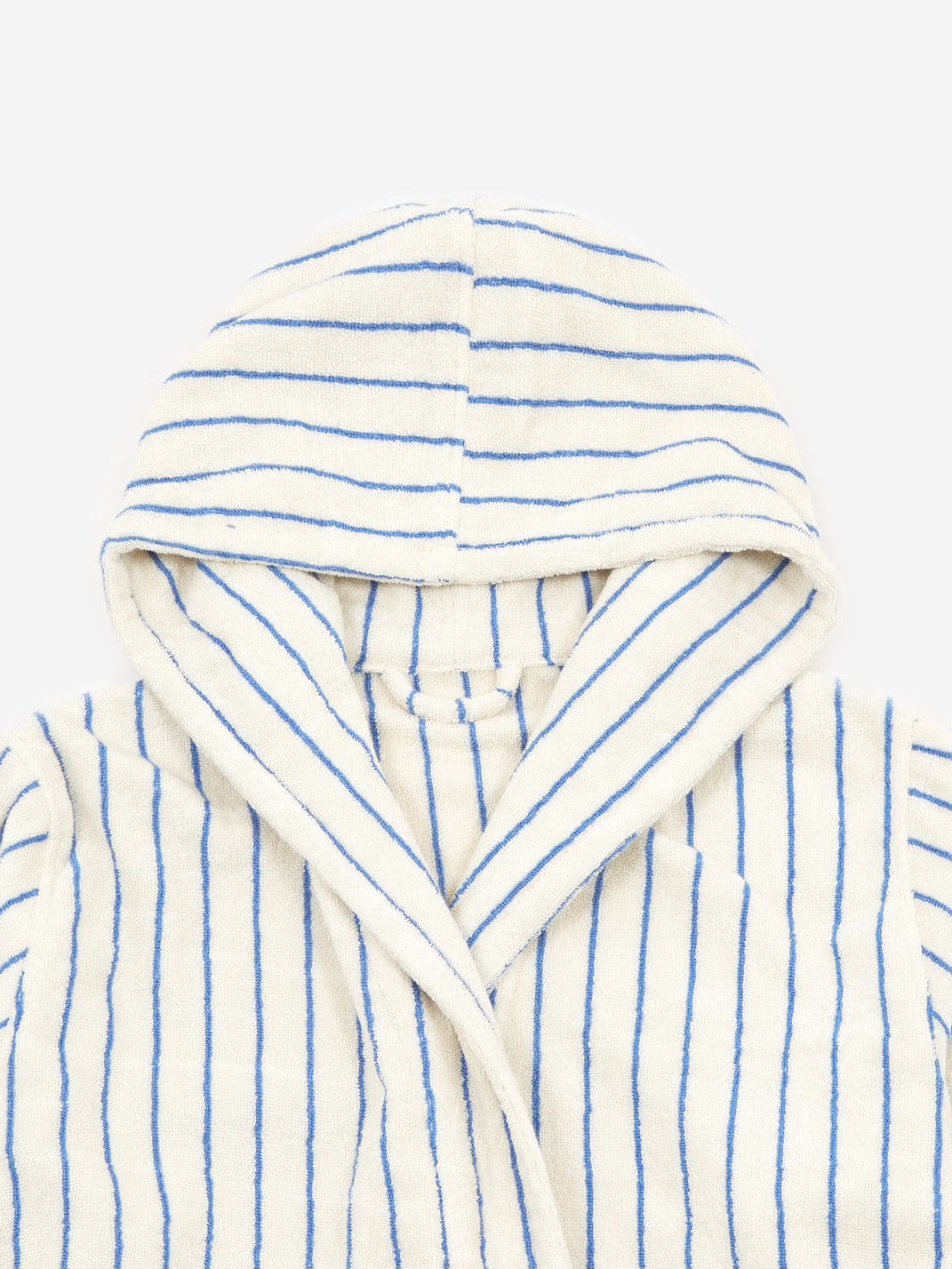 TEKLA Hooded Bath Robe - Coastal Blue Stripes – Goodhood