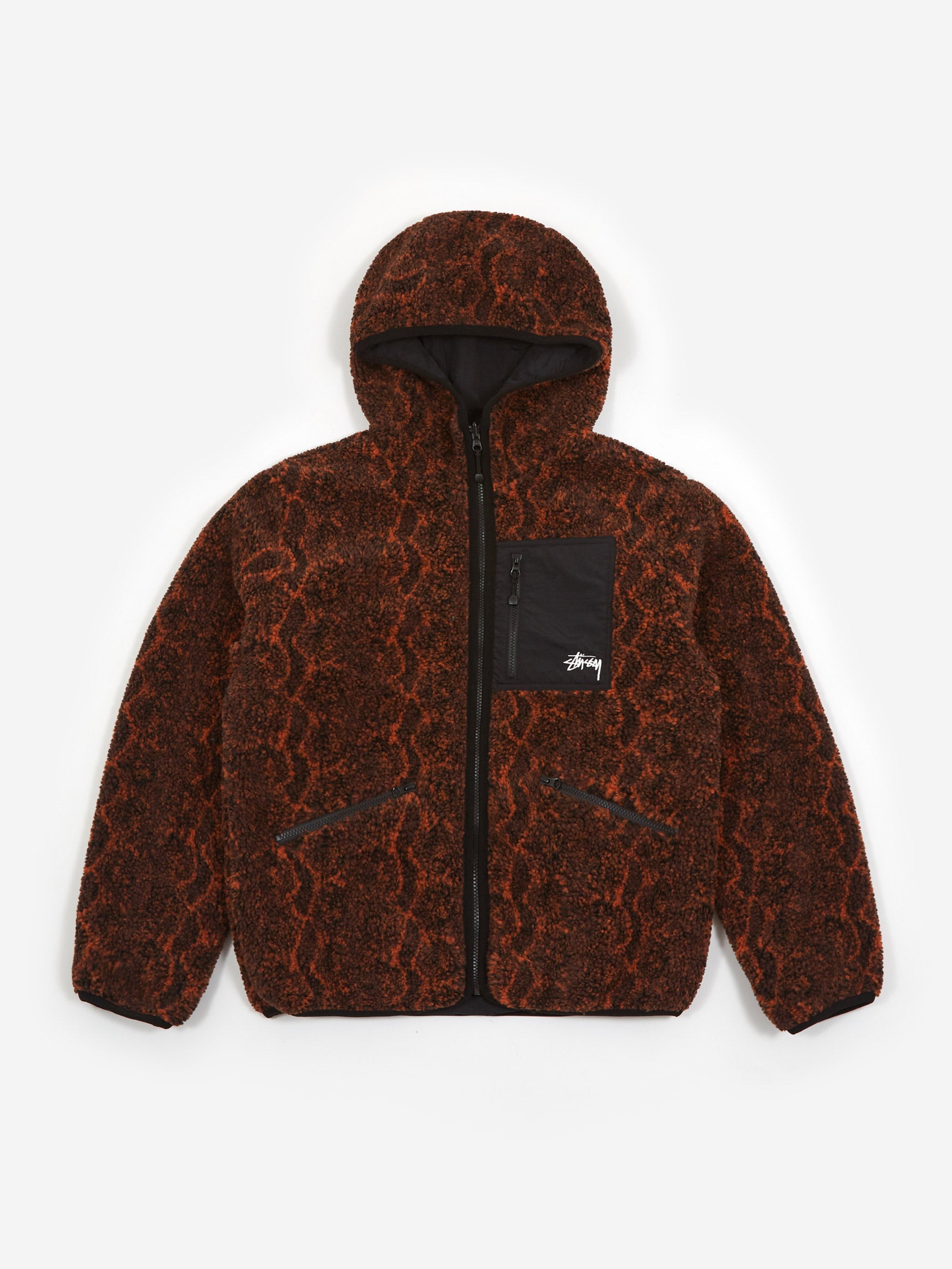 Jacquard Sherpa Fleece Jacket | Skywalkers Red