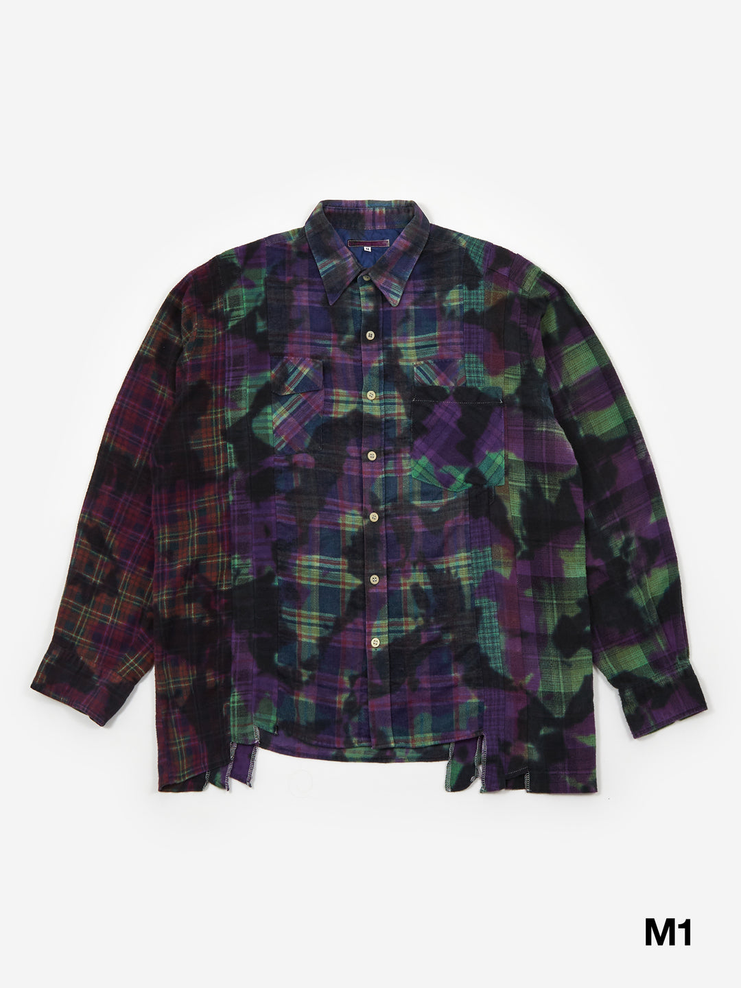 Rebuild Flannel 7 Cuts Shirt - Over Dye Black main image 1