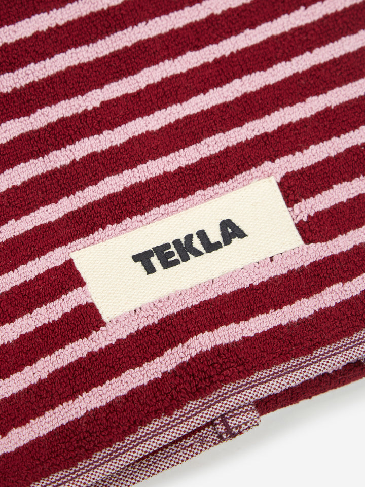 Tekla Bath Mat in Red and Rose main image 1