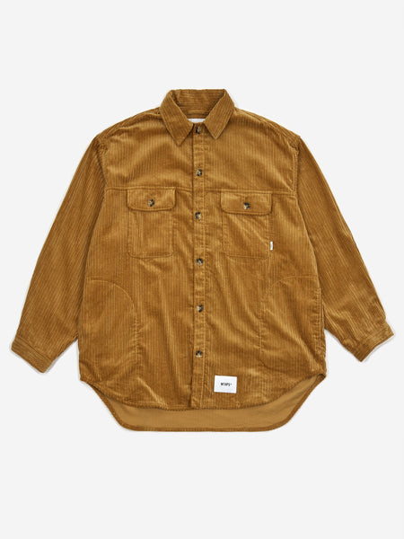 WTAPS WCPO / Corduroy Longsleeve Shirt - Camel – Goodhood
